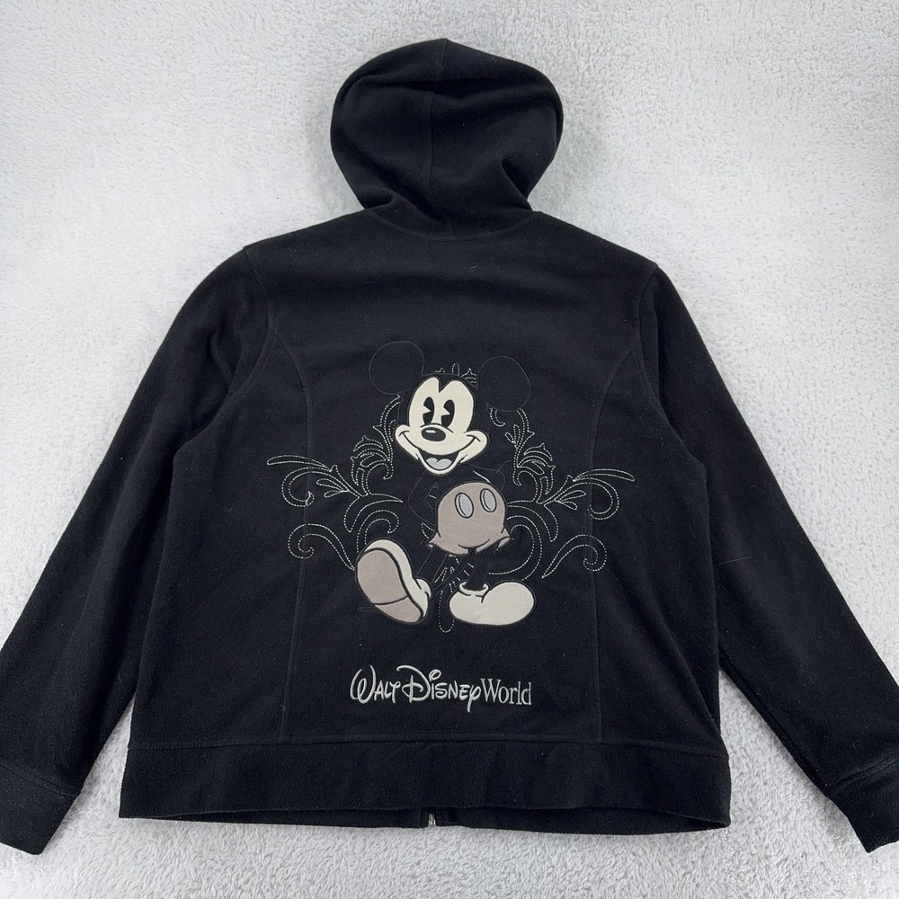 Walt Disney Parks Mickey Mouse Fleece Full Zip Sweatshirt Jacket Mens M/L Hoodie